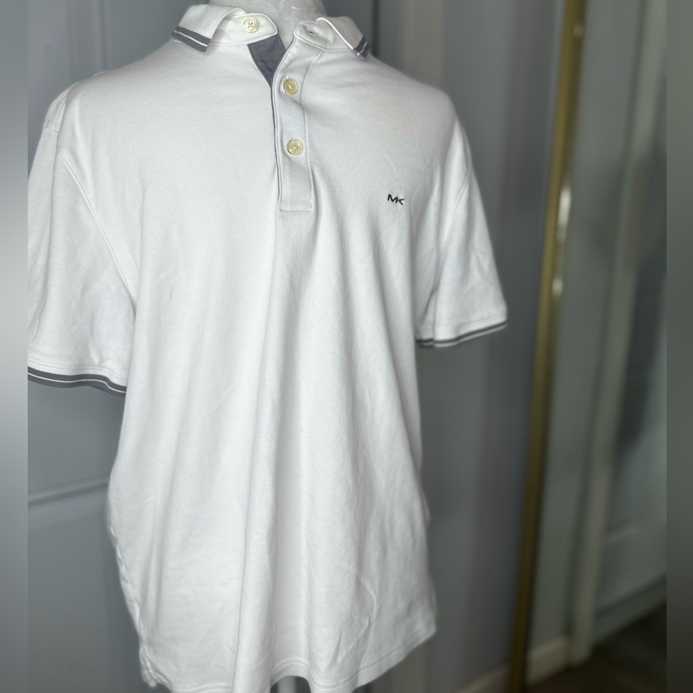 Michael Kors White Polo Shirt Classic Design